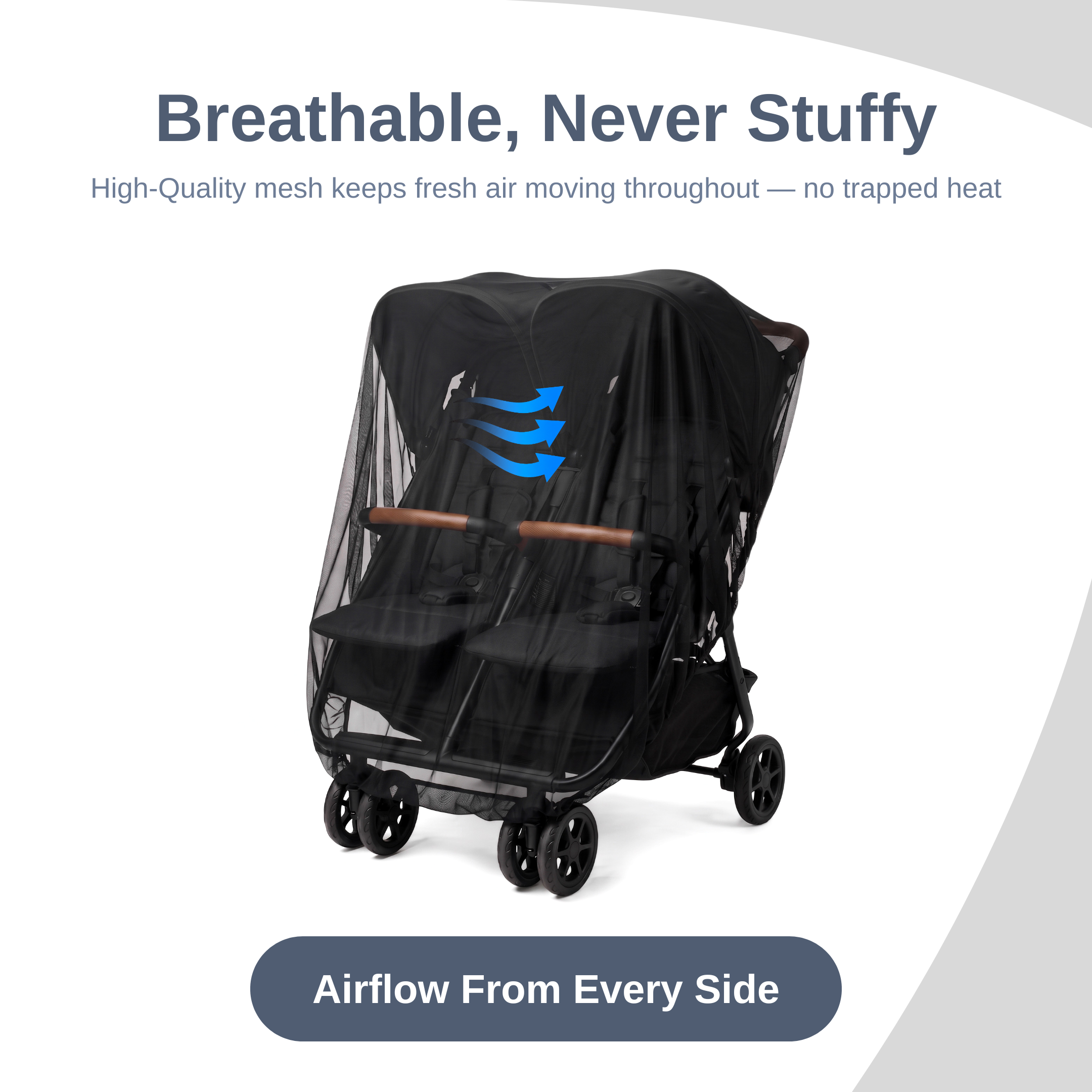 SASHA'S mosquito net for Zoe Twin Double Stroller