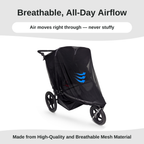 SASHA'S sun shade and insect cover for BOB Duallie Double Stroller