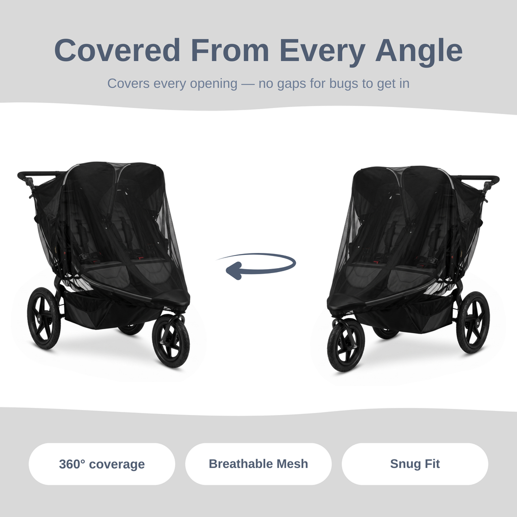 SASHA'S mosquito net for BOB Duallie Double Stroller