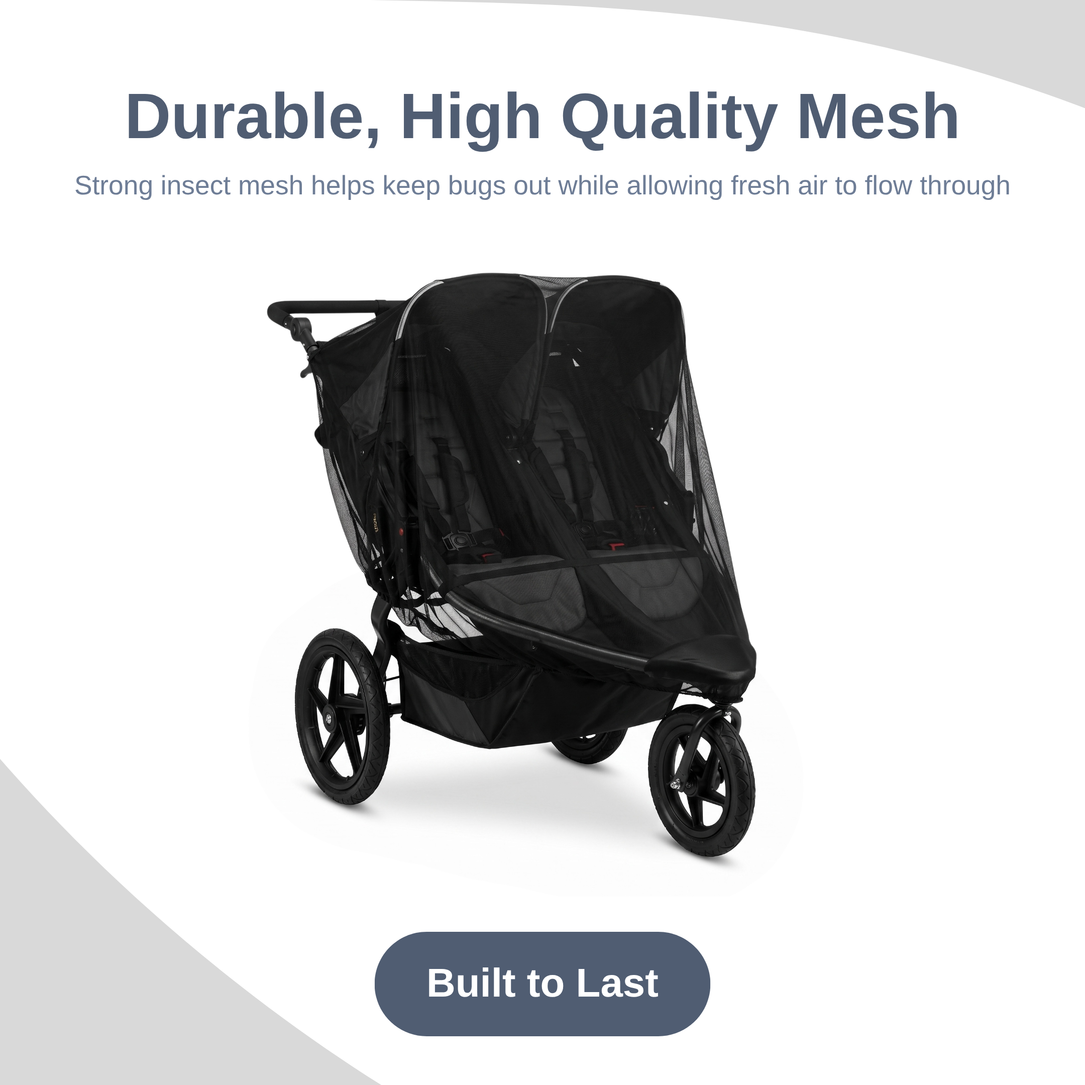 SASHA'S mosquito net for BOB Duallie Double Stroller