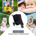 SASHA'S sun shade and insect cover for BOB Duallie Double Stroller