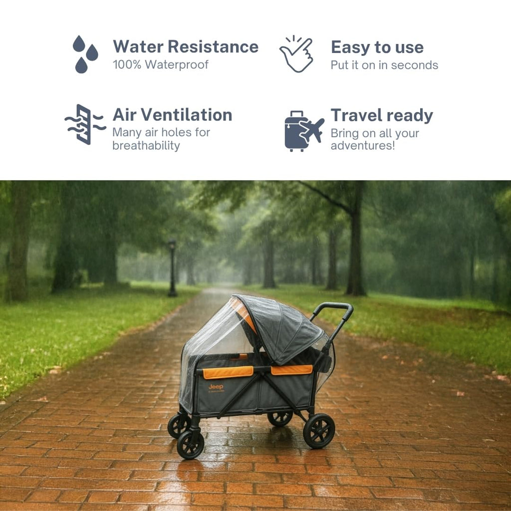 Rain Cover for Jeep Sport All-Terrain Stroller Wagon