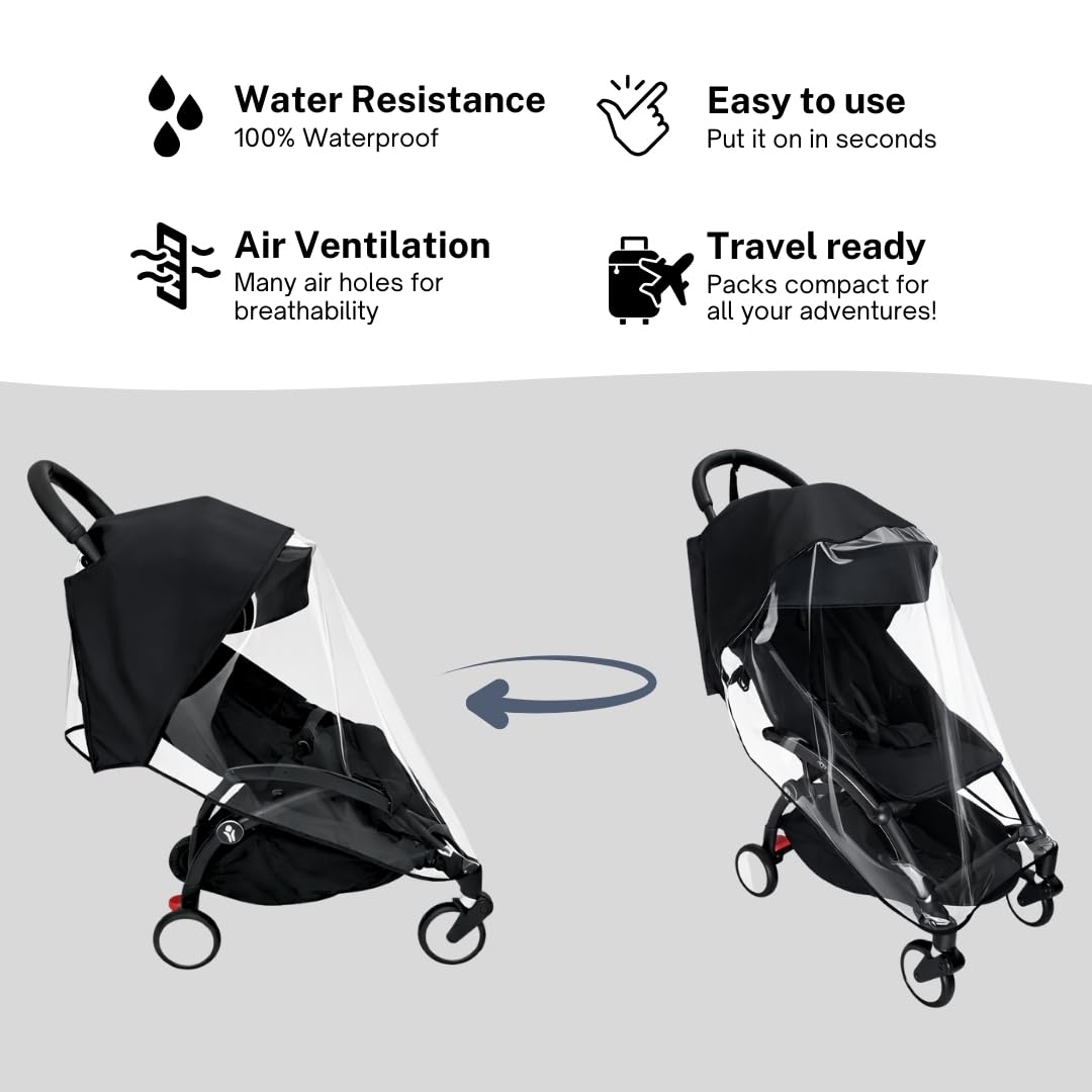 Rain Cover for Stokke YOYO 3, Babyzen YOYO 2, YOYO +, and YOYO