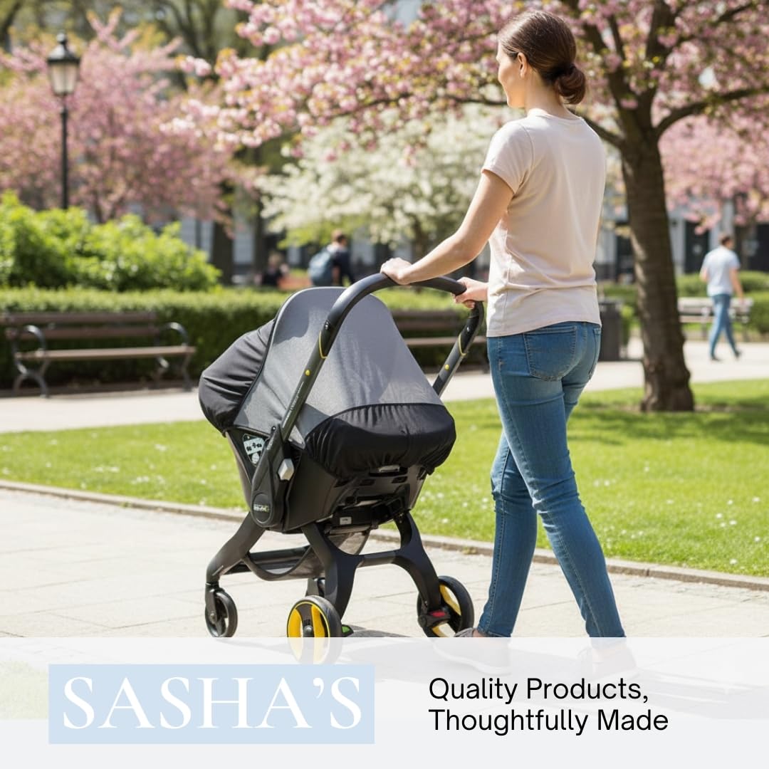 SASHA'S Sunshade & Insect Cover Compatible with The Doona Infant Car Seat Stroller (Stroller not Included)