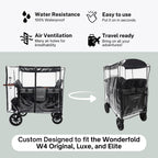 Rain Cover for WonderFold W4 Original, W4 Luxe, and W4 Elite