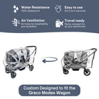 Rain Cover for Graco Modes Adventure Stroller Wagon