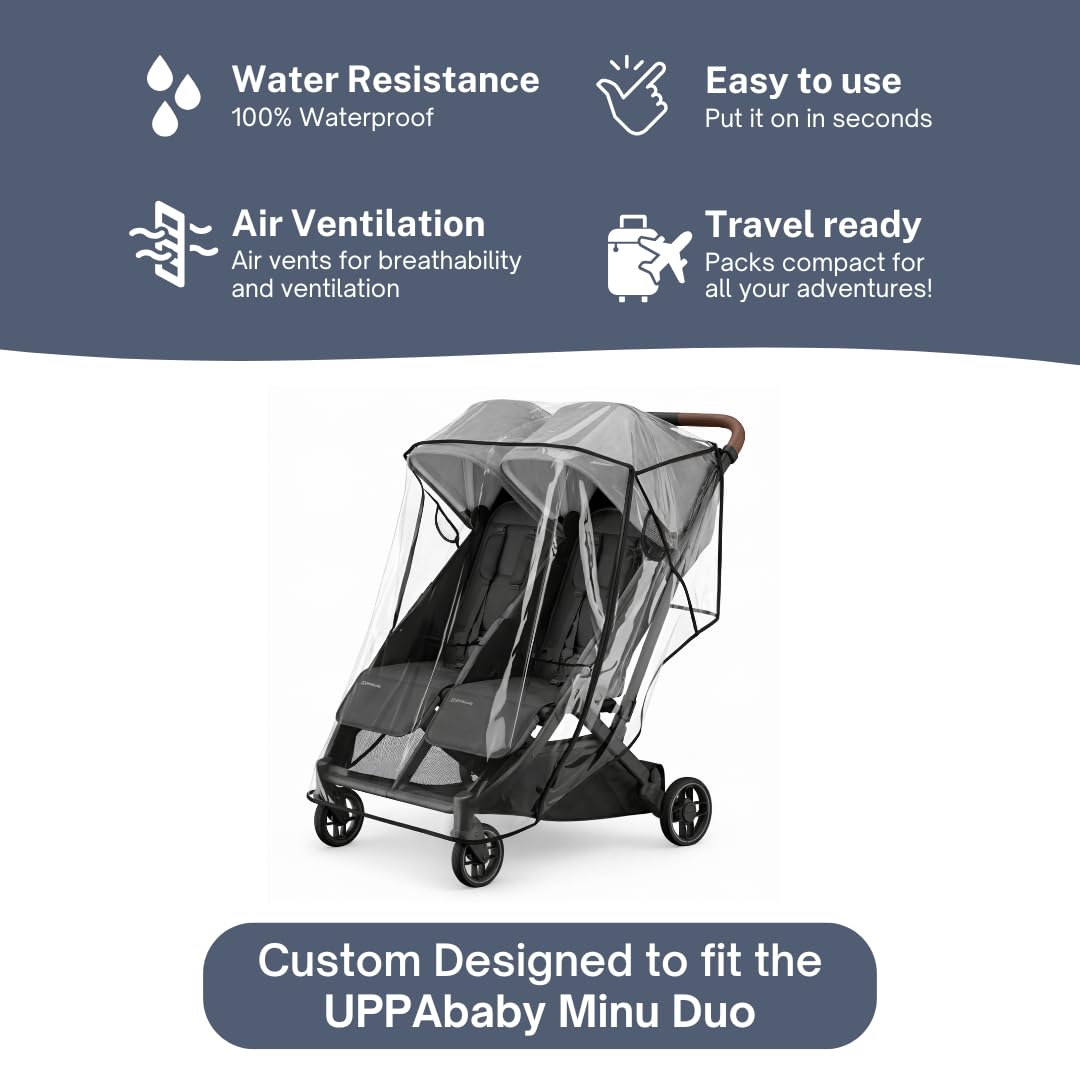 Rain Cover for UPPAbaby Minu Duo
