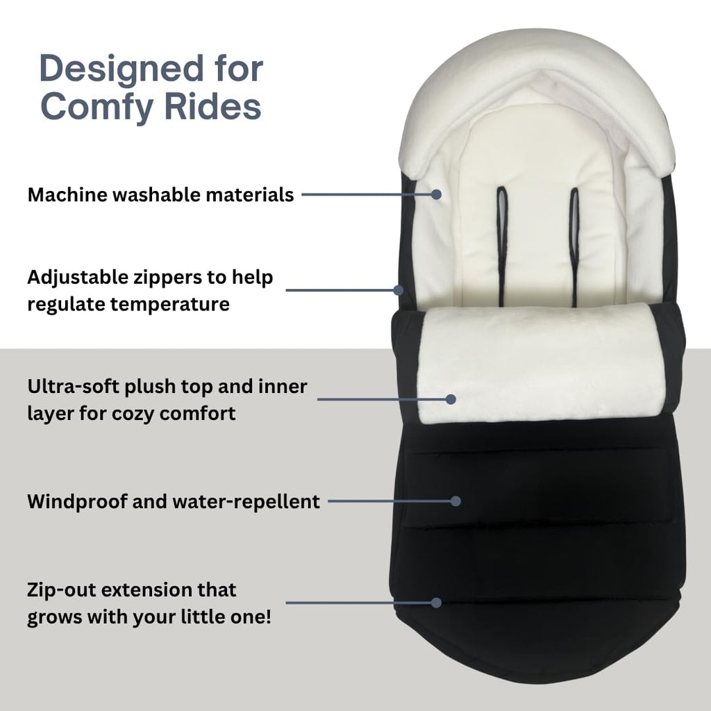 Footmuff for Bugaboo Fox, Butterfly, Donkey, Dragonfly, and Kangaroo Strollers
