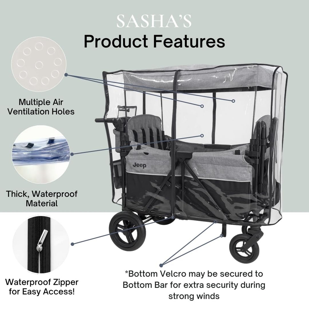 Rain Cover for the Jeep Wrangler Deluxe 4 Seater