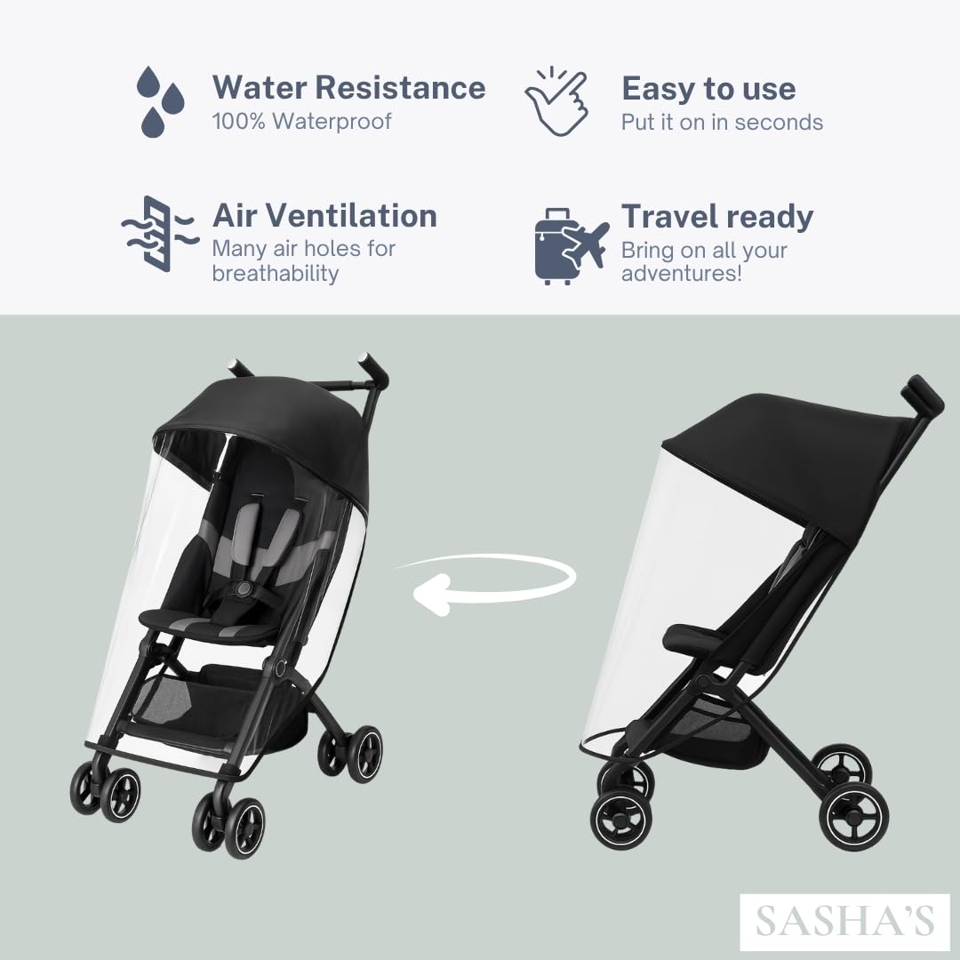 Rain Cover for gb Pockit+ All-Terrain, Pockit+ All-City, and Pockit Air Strollers