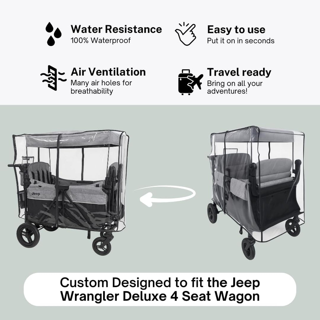 Rain Cover for the Jeep Wrangler Deluxe 4 Seater