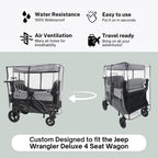 Rain Cover for the Jeep Wrangler Deluxe 4 Seater