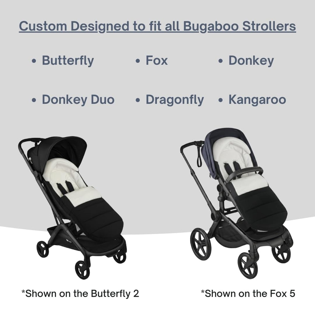 Footmuff for Bugaboo Fox, Butterfly, Donkey, Dragonfly, and Kangaroo Strollers
