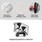 Rain Cover for Cybex Gazelle S Double Stroller by SASHA'S - build quality