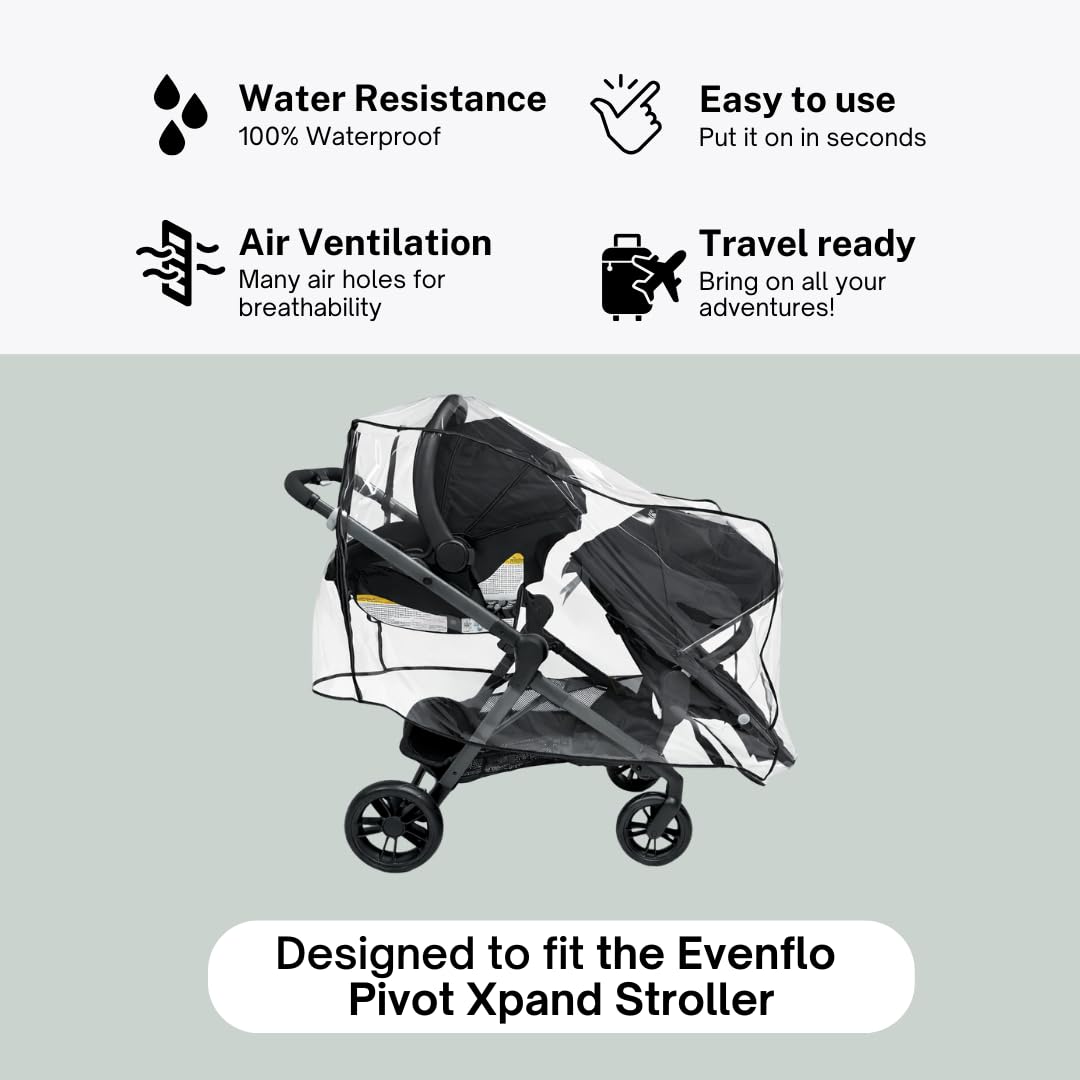 Rain Cover for the Evenflo Pivot Xpand Stroller