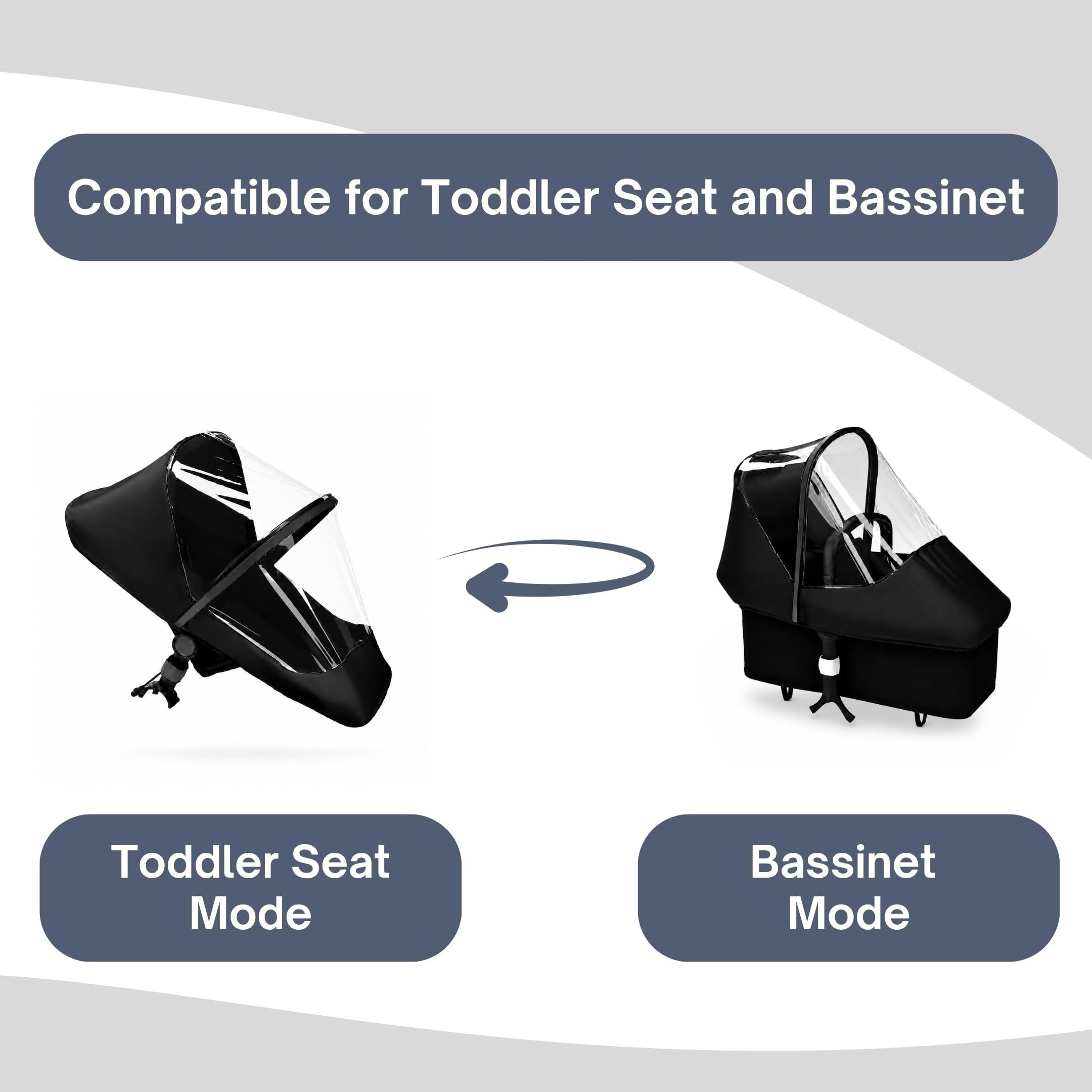 SASHA'S rain cover for Bugaboo Donkey and Buffalo stroller