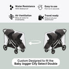 Sasha's All Weather Shield Plus for Baby Jogger City Select Double Stroller - Double Stroller Rain Cover