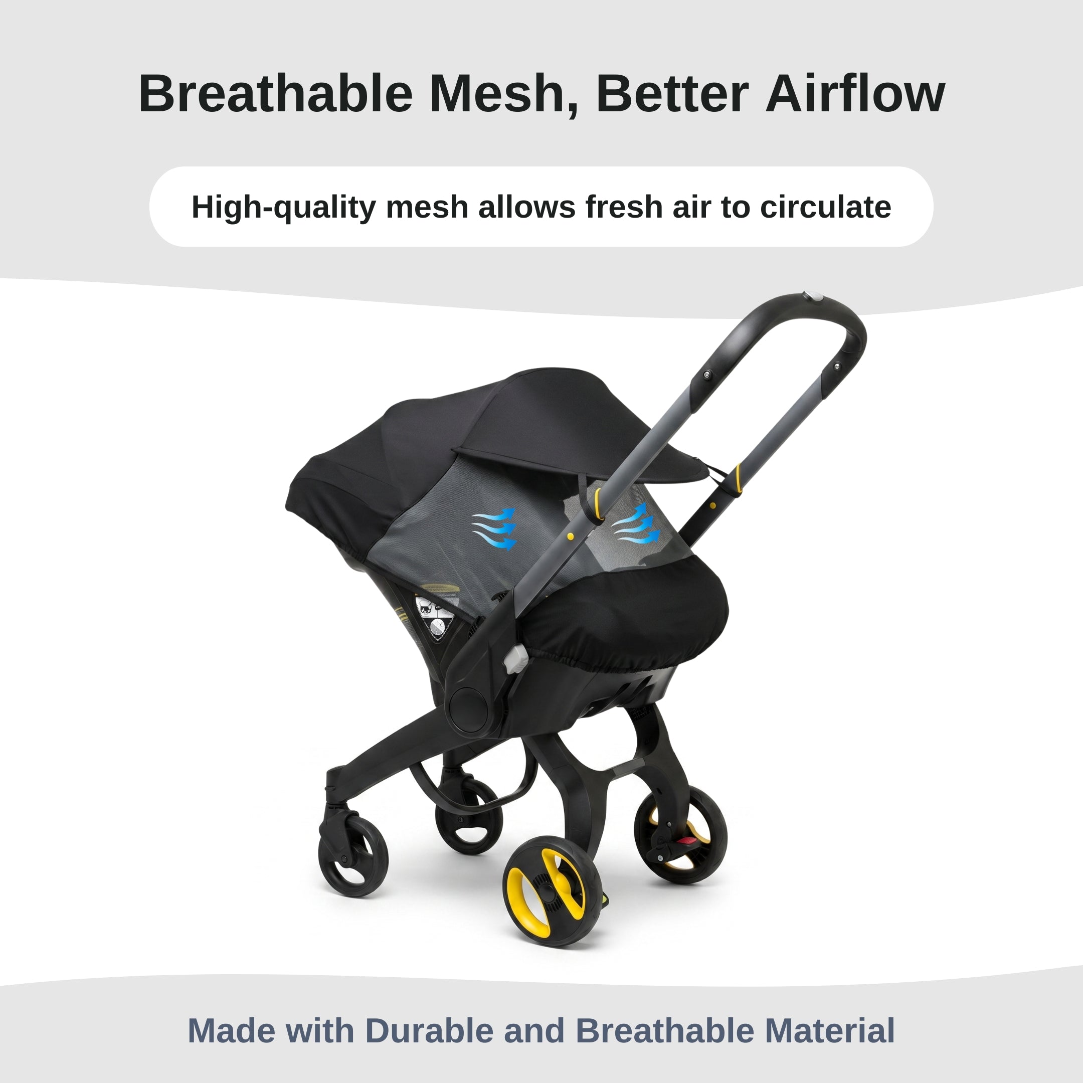 Sun Shade & Insect Cover for the Doona Infant Car Seat Stroller
