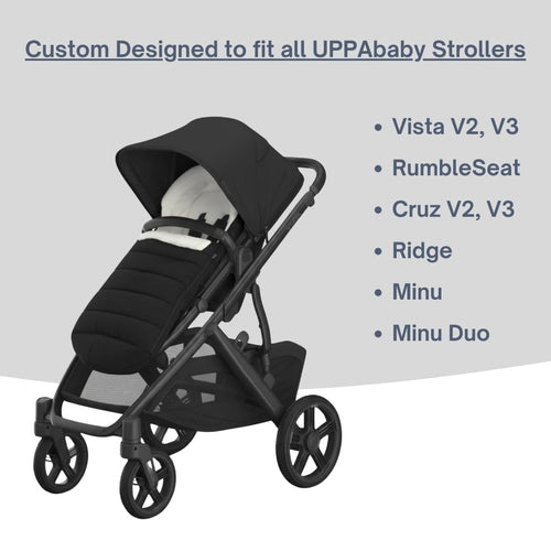 Footmuff for all UPPAbaby Strollers (Vista V2,V3, RumbleSeat, Cruz V2, V3, Ridge, Minu and Minu Duo)