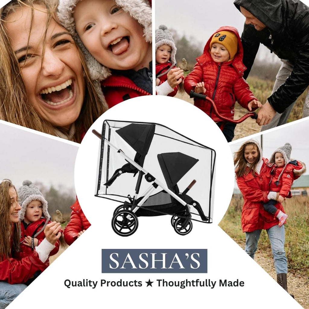 Rain Cover for Cybex Gazelle S Double Stroller by SASHA'S