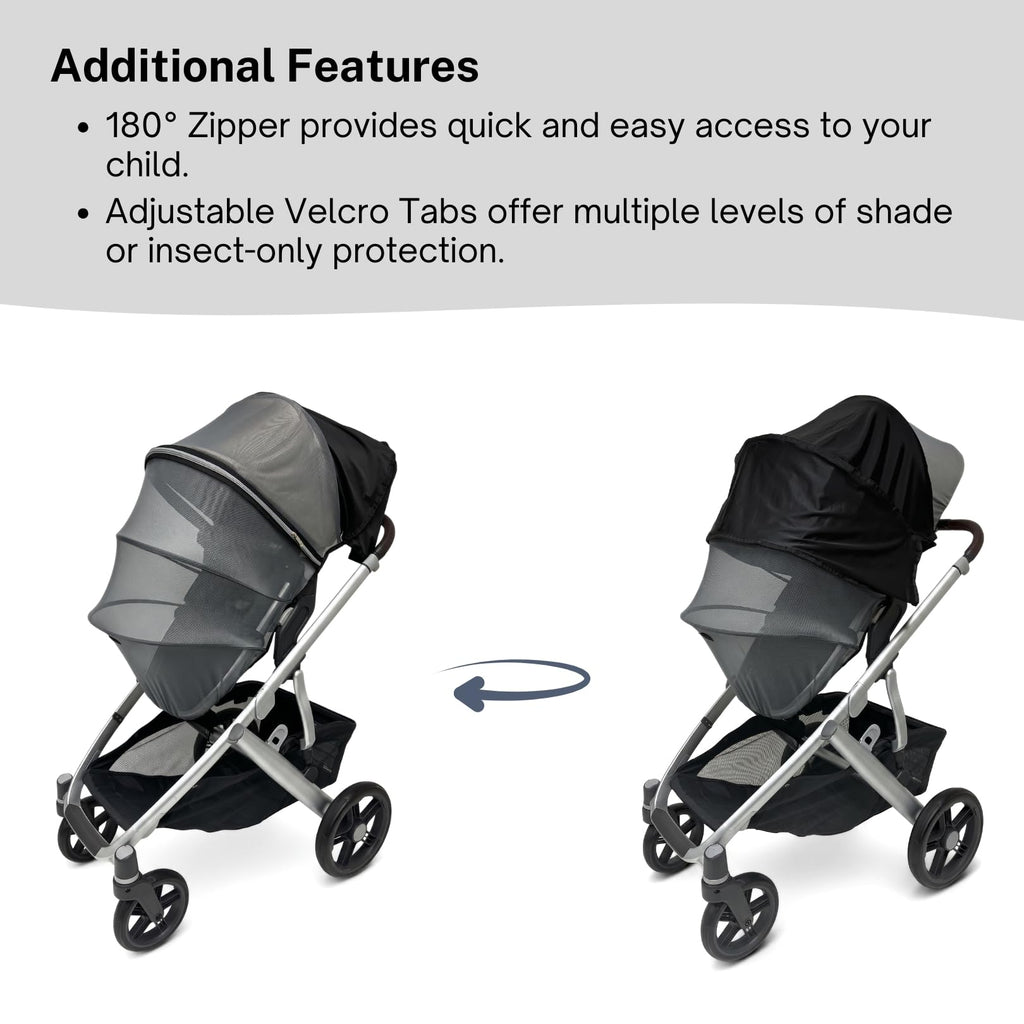SASHA'S sun shade and insect cover for UPPAbaby Vista V2 V3 stroller