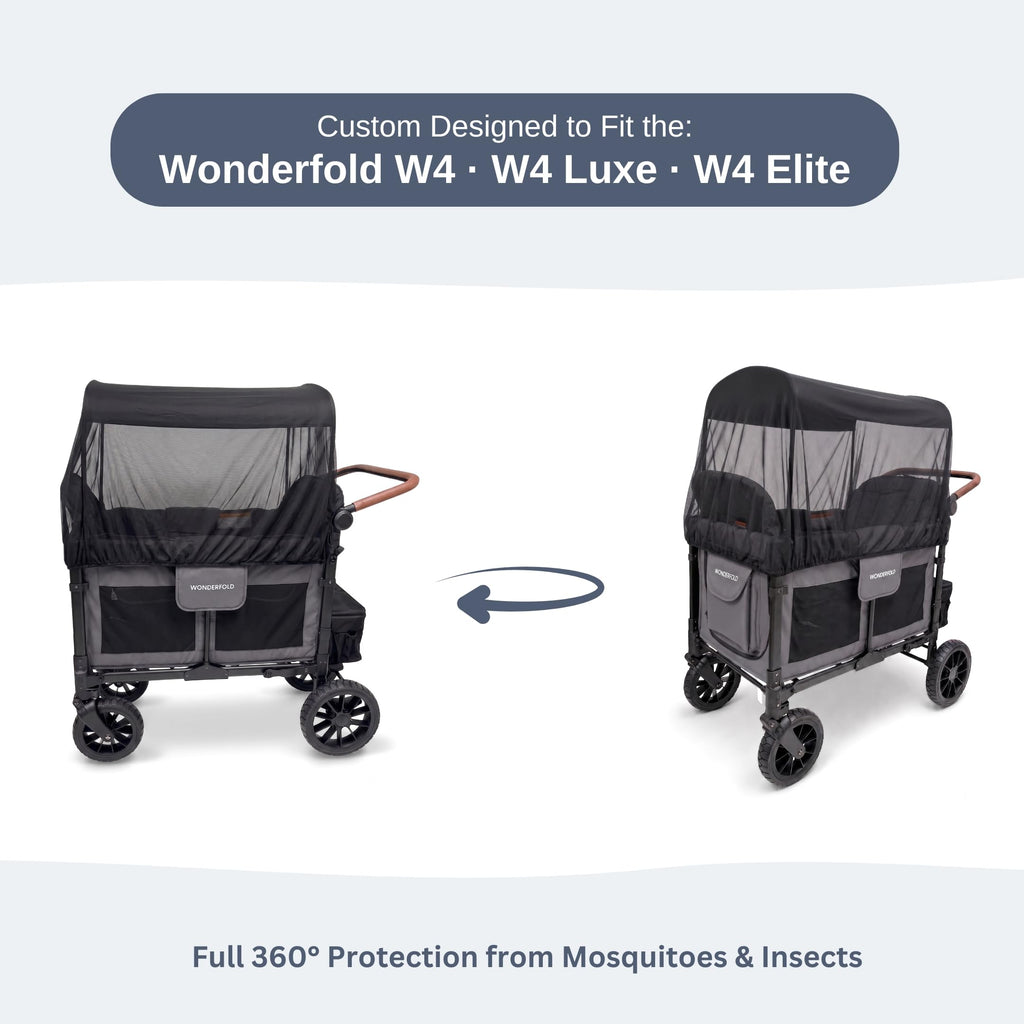 SASHA'S mosquito net for WonderFold W4 stroller wagon