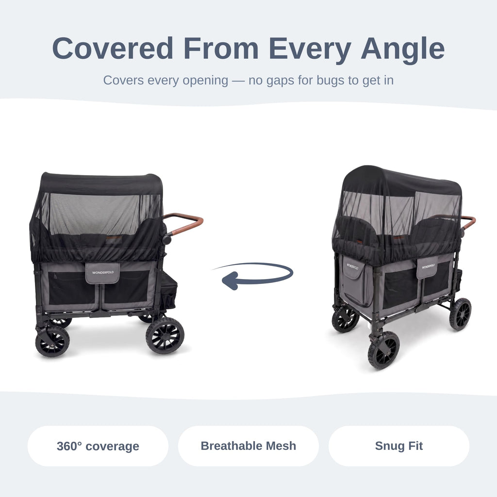 SASHA'S mosquito net for WonderFold W4 stroller wagon