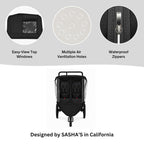 Rain cover for BOB Gear Duallie double jogging strollers – feature view