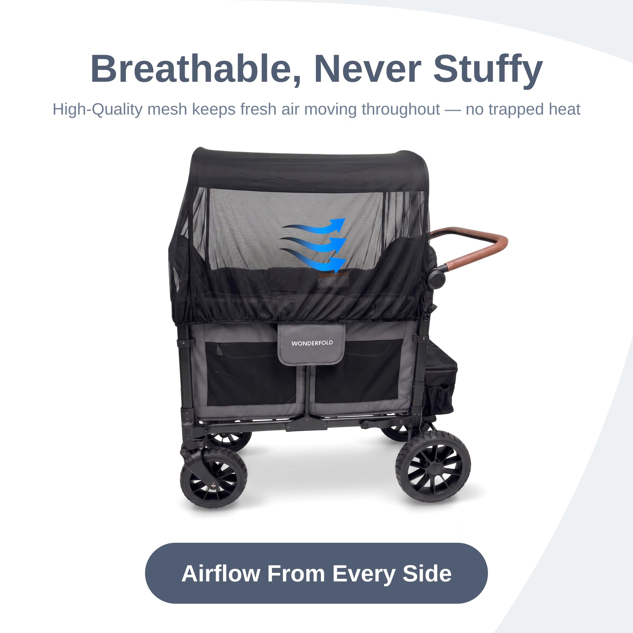 SASHA'S mosquito net for WonderFold W4 stroller wagon