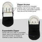 Footmuff for all UPPAbaby Strollers (Vista V2,V3, RumbleSeat, Cruz V2, V3, Ridge, Minu and Minu Duo)