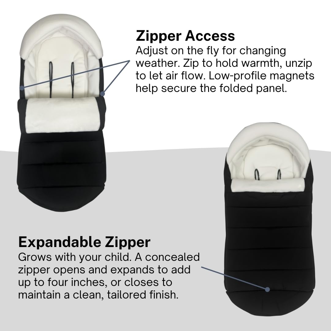 Footmuff for all UPPAbaby Strollers (Vista V2,V3, RumbleSeat, Cruz V2, V3, Ridge, Minu and Minu Duo)