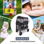 SASHA'S mosquito net for WonderFold W4 stroller wagon