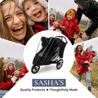 SASHA'S rain cover for Thule Urban Glide Double jogging stroller