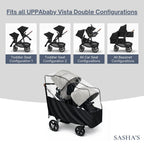 Rain Cover for UPPAbaby Vista V2/V3 Double Stroller