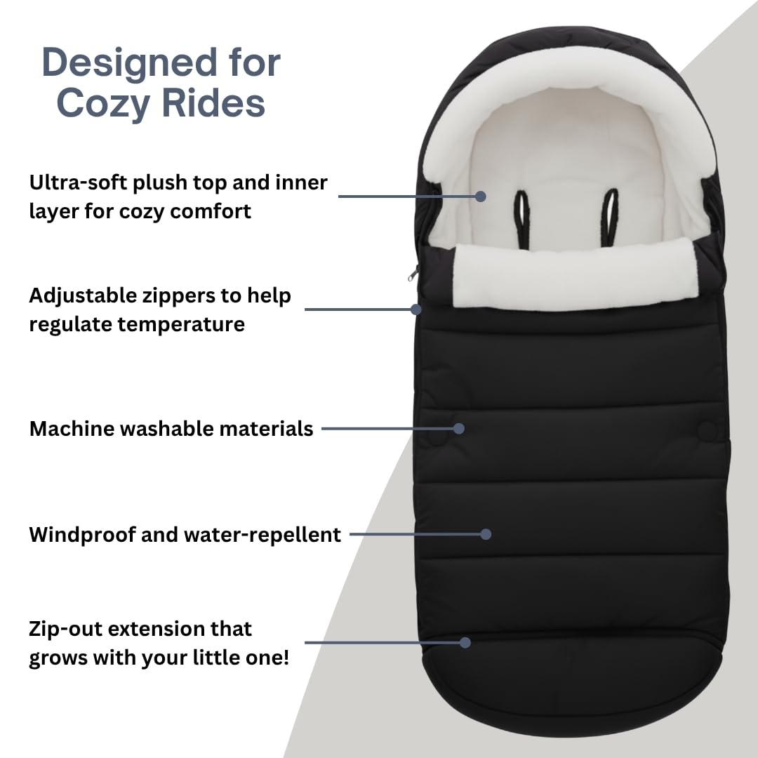Winter Footmuff designed for all Nuna Strollers (Mixx, Tavo, Triv, Trvl, Trvl Dubl, Demi, Swiv)