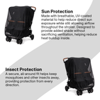 Sun Shade & Insect Cover for Zoe Twin Double Stroller
