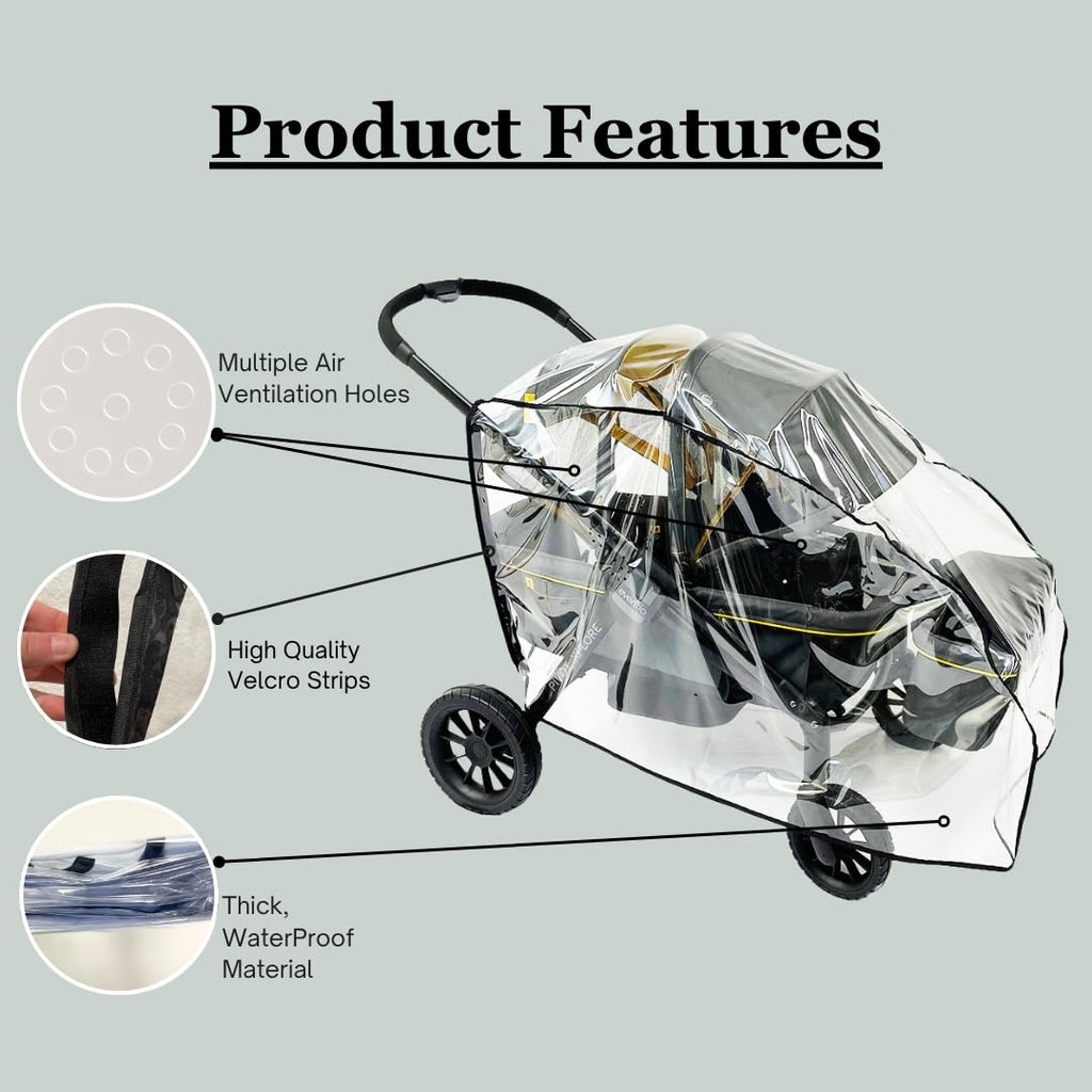 Rain Cover for Evenflo Pivot Xplore All-Terrain Stroller Wagon