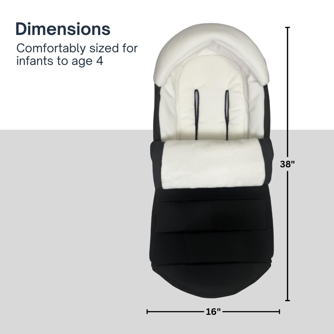 Footmuff for all UPPAbaby Strollers (Vista V2,V3, RumbleSeat, Cruz V2, V3, Ridge, Minu and Minu Duo)