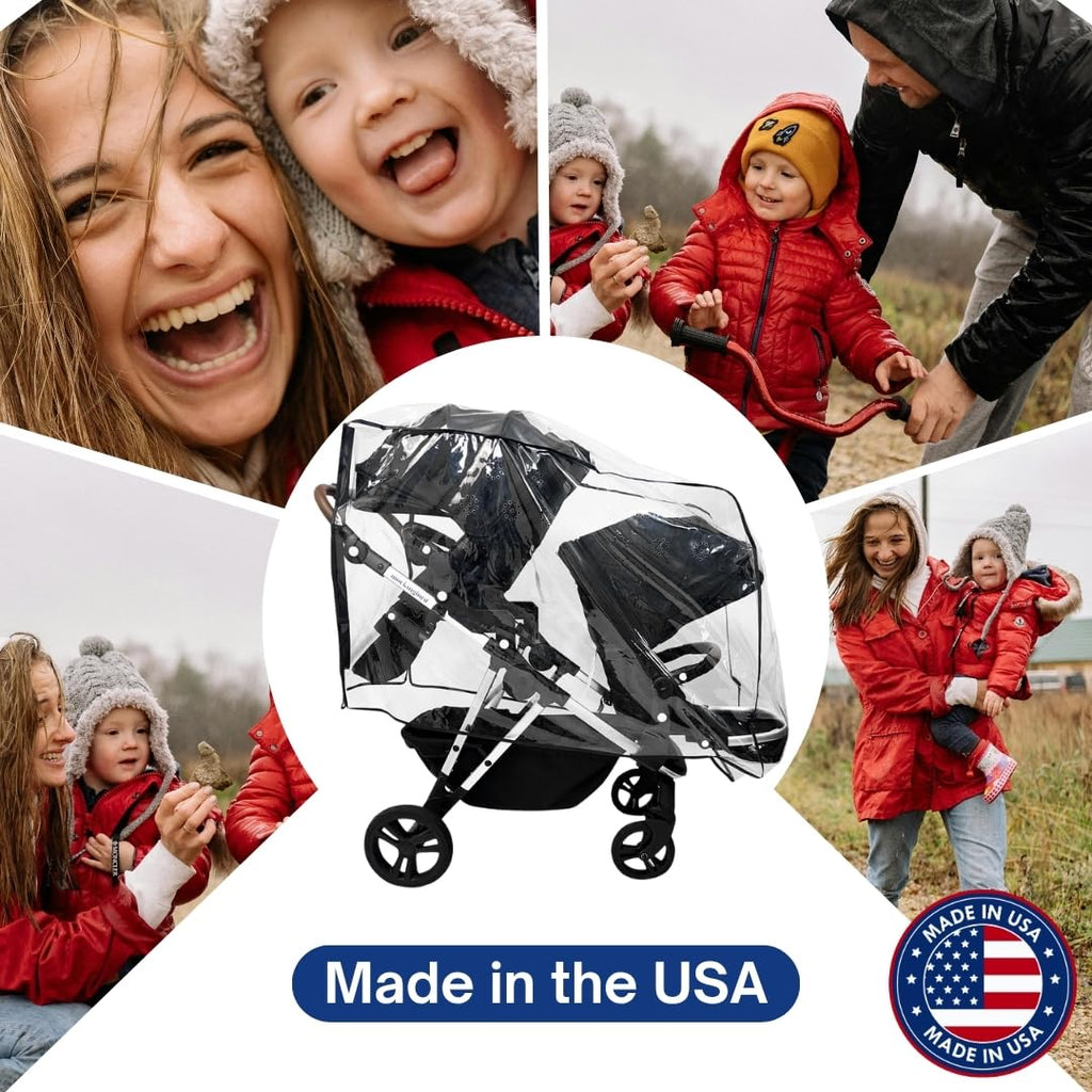 Rain Cover for Mockingbird Single-to-Double 2.0 Stroller with Second Seat Kit 2.0