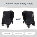 SASHA'S mosquito net for Baby Jogger City Mini GT2 Double