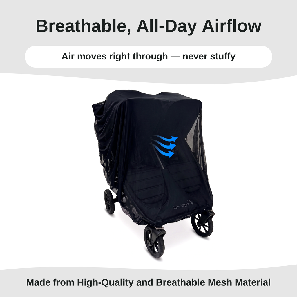 SASHA'S sun shade and insect cover for Baby Jogger City Mini GT2 Double