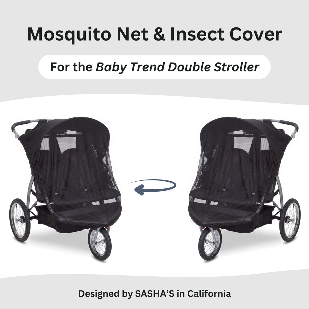 SASHA'S mosquito net for Baby Trend Double Stroller