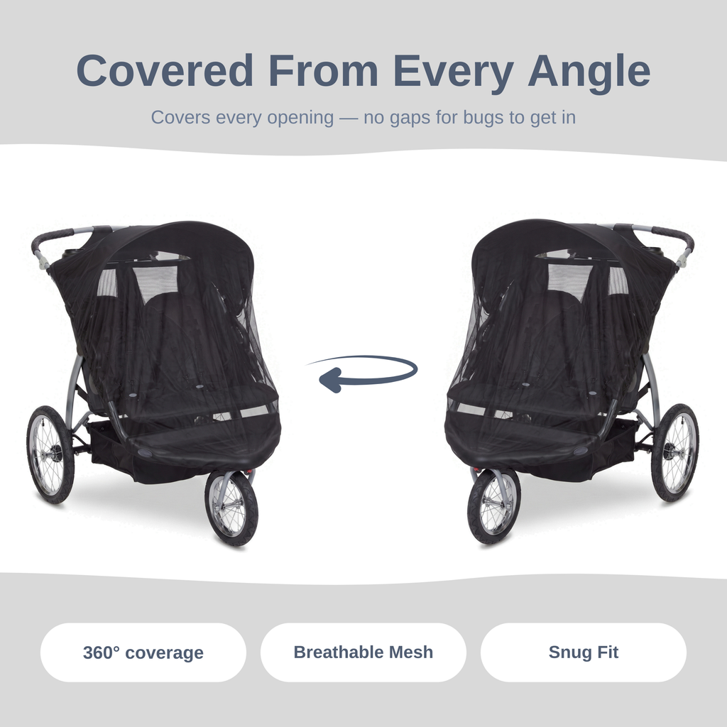 SASHA'S mosquito net for Baby Trend Double Stroller