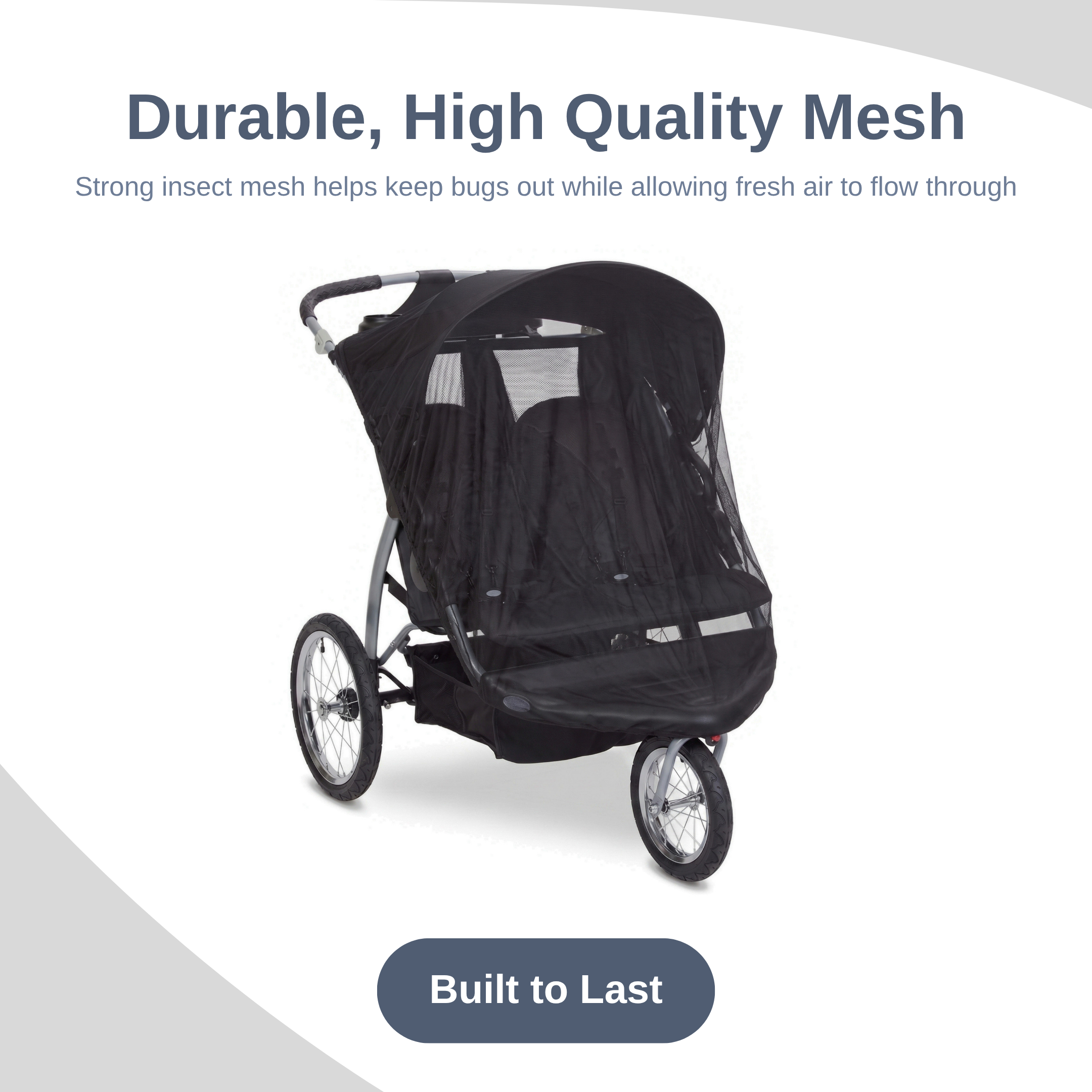 SASHA'S mosquito net for Baby Trend Double Stroller