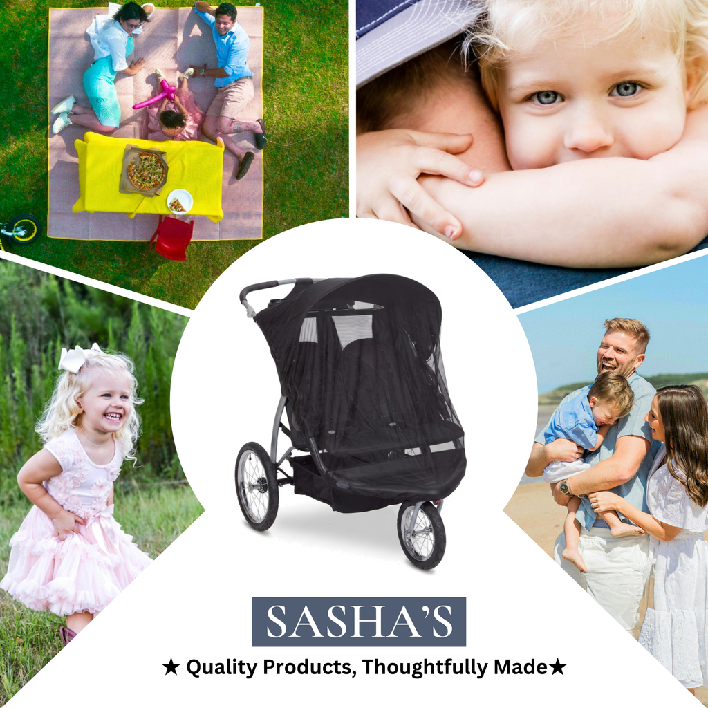 SASHA'S mosquito net for Baby Trend Double Stroller
