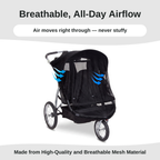 SASHA'S sun shade and insect cover for Baby Trend Double Stroller