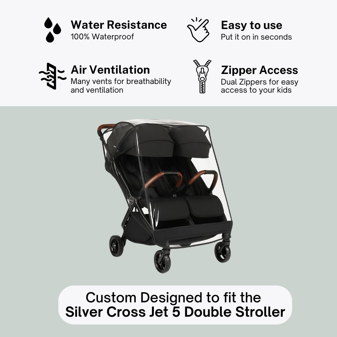 Rain Cover for Silver Cross Jet Double