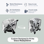 Rain Cover for Graco Ready2Grow LX 2.0 Double Stroller