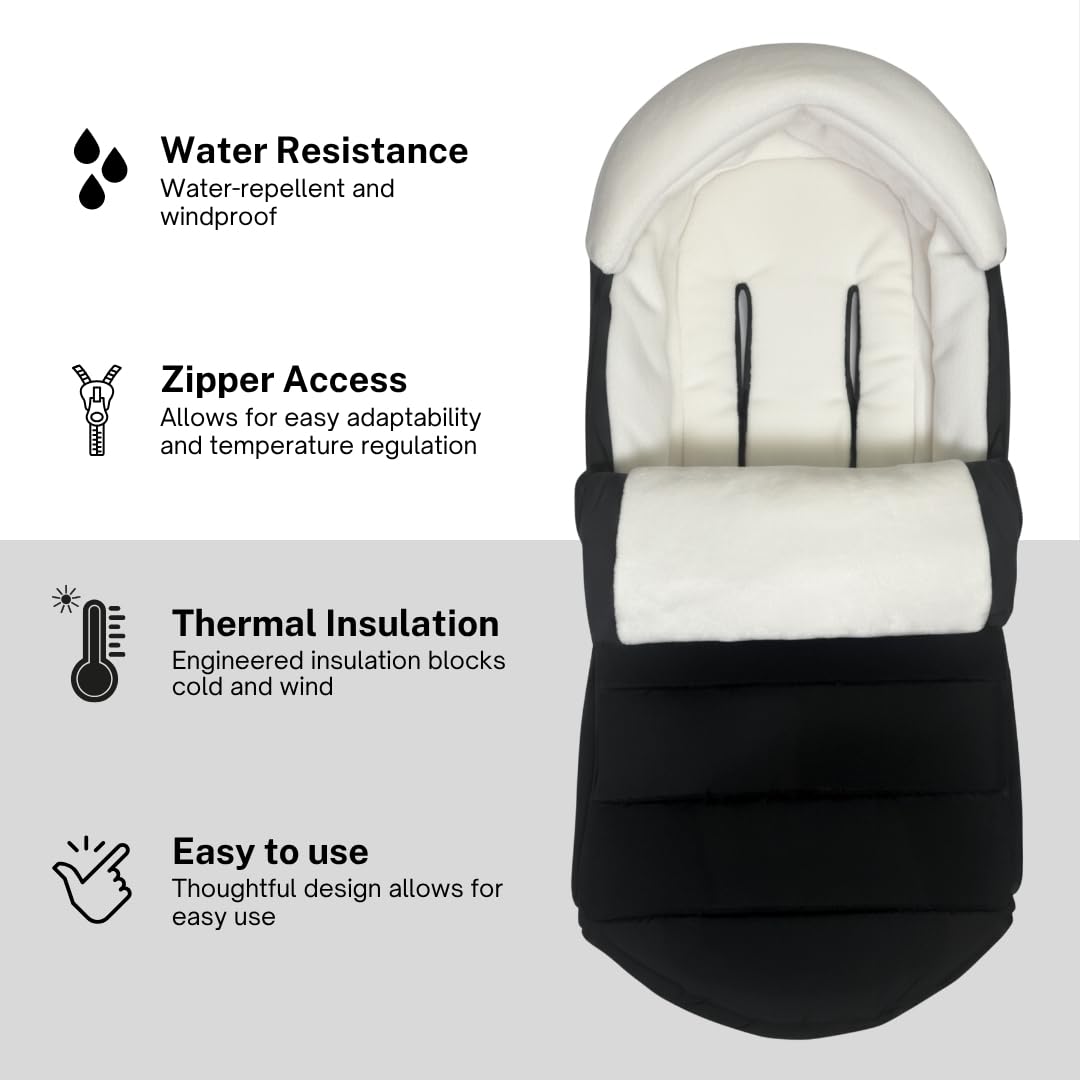 Footmuff for all UPPAbaby Strollers (Vista V2,V3, RumbleSeat, Cruz V2, V3, Ridge, Minu and Minu Duo)