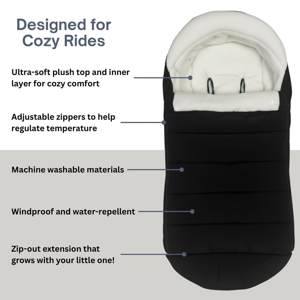 Footmuff for all UPPAbaby Strollers (Vista V2,V3, RumbleSeat, Cruz V2, V3, Ridge, Minu and Minu Duo)